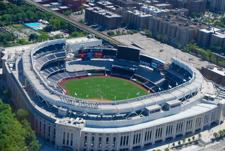 Yankee Stadium overhead 2010